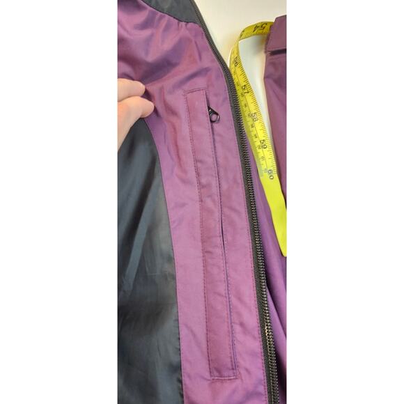 FootJoy Golf Windbreaker Full Zip Purple/Black Jacket M hidden zip pockets EUC - Picture 6 of 10